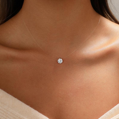 ELÁRA™ Collar de Circonita Flotante
