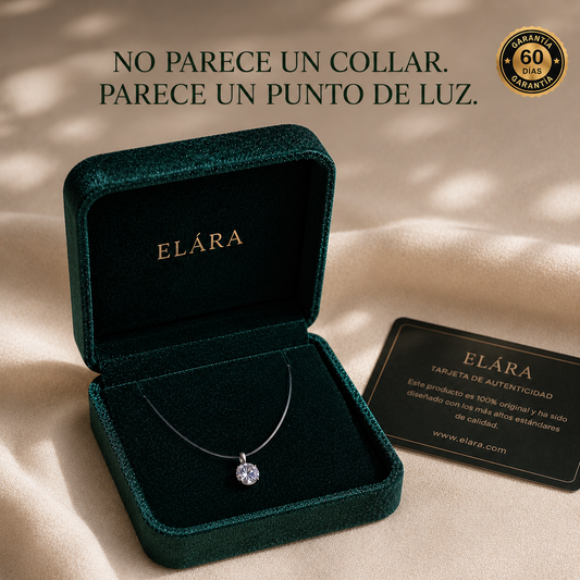 ELÁRA™ Collar de Circonita Flotante
