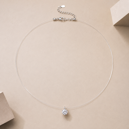 ELÁRA™ Collar de Circonita Flotante
