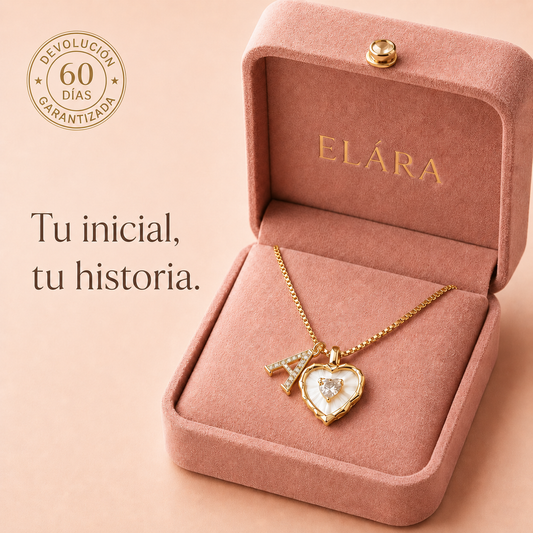 ELÁRA™ Collar personalizado con inicial