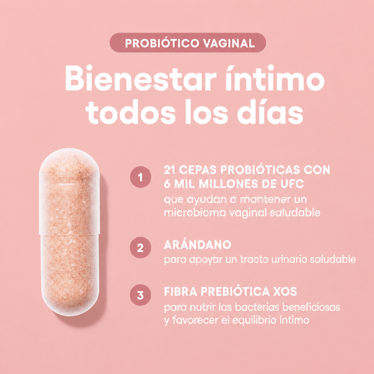 ELÁRA™ Probiótico Vaginal Flora Íntima
