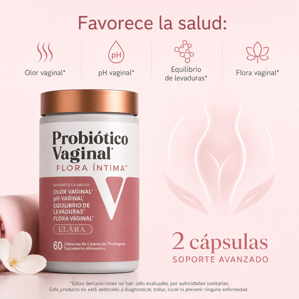 ELÁRA™ Probiótico Vaginal Flora Íntima