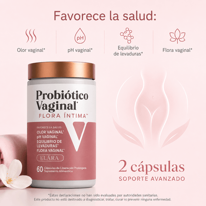 ELÁRA™ Probiótico Vaginal Flora Íntima