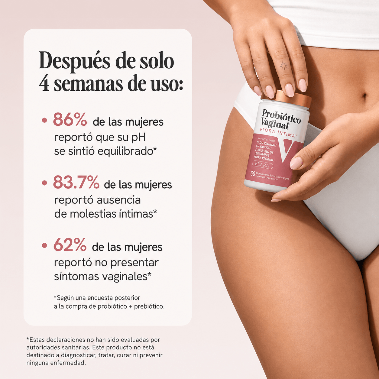 ELÁRA™ Probiótico Vaginal Flora Íntima