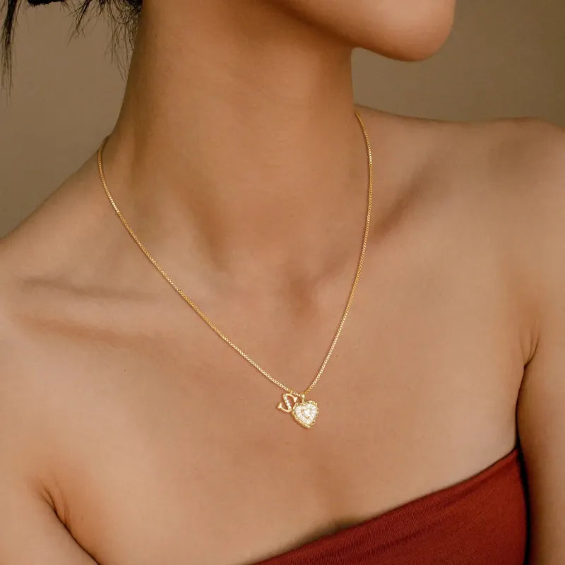 ELÁRA™ Collar personalizado con inicial